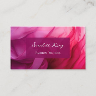 Custom Modern Pink Watercolor Business Cards