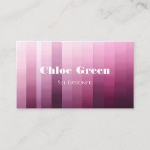 Custom Modern Pink Watercolor Business Cards