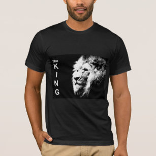 Custom Modern Pop Art Lion Head Elegant Men's T-Shirt