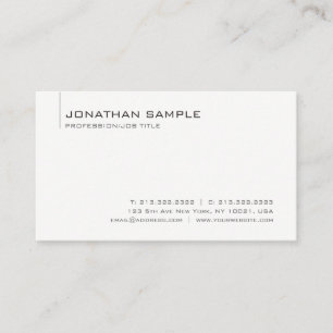 Custom Modern Professional Template Minimalist Business Card