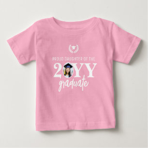 Custom Modern Proud Family of the Graduate Baby T-Shirt