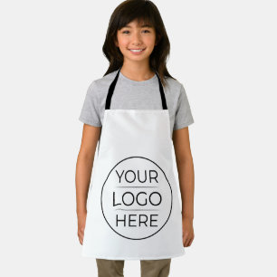 Custom Modern Round Business Logo Apron