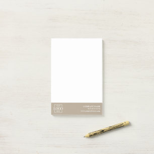 Custom Modern Simple Business Logo Professional Post-it Notes