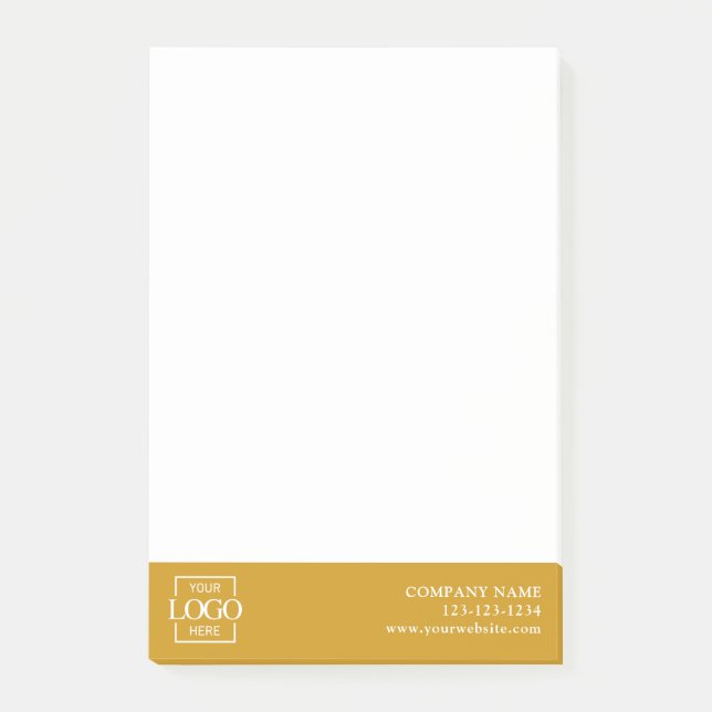 Custom Modern Simple Business Logo Professional  Post-it Notes (Front)