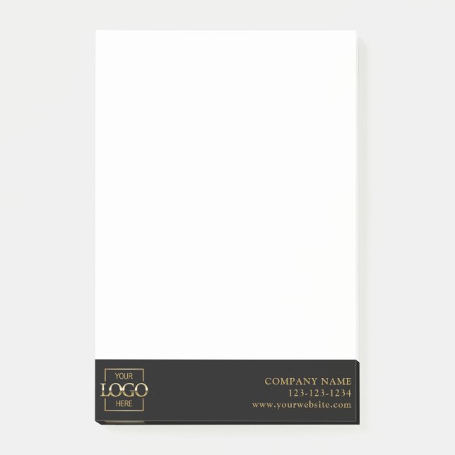 Custom Modern Simple Business Logo Professional  Post-it Notes (Front)