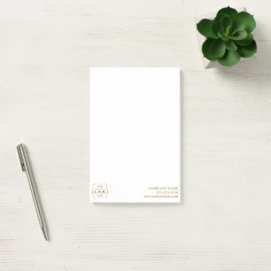 Custom Modern Simple Business Logo Professional Post-it Notes