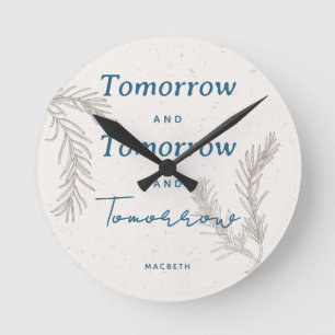 Custom Modern Simple Custom Elegant Boho Round Clock