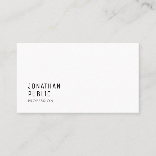 Custom Modern Simple Professional Template Trendy Business Card (Front)