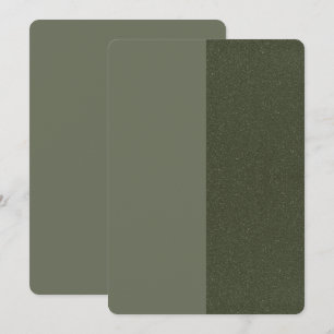 Custom Modern Split Save The Date – Moss Texture