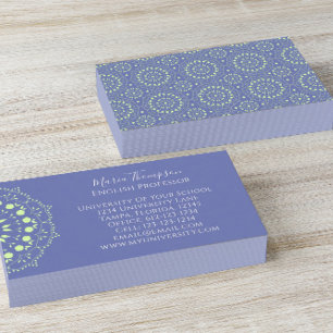 Custom Modern Stylish Purple Green Chic Simple Business Card