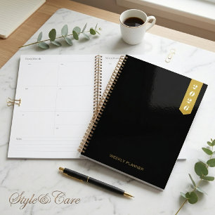 Custom Modern Text Stylish WEEKLY PLANNER