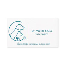 Custom Modern Veterinary Business Card