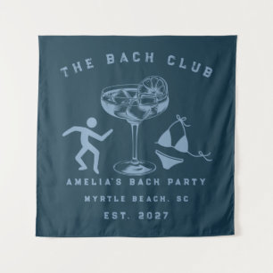 Custom Modern Weekend Bachelorette Beach Party Tapestry