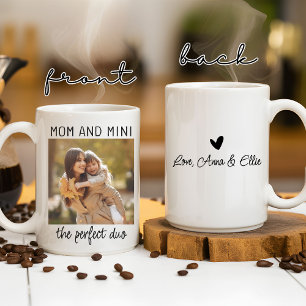Custom Mom and Mini Mug, Birthday Gift for Mom Coffee Mug