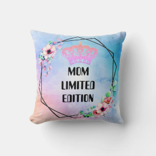 Custom MOM LIMITED EDITION Crown Cute Mothers Day Cushion