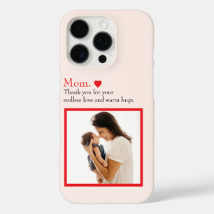 Custom "Mom" Photo Phone Case with Heart