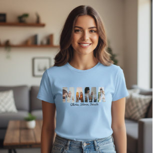 Custom Mom Shirt, Personalized Mama Gift, Mother's T-Shirt