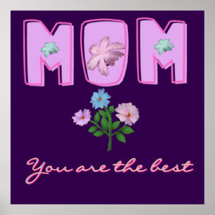 Custom Mom Typography Design,  Poster