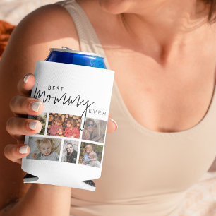 Custom Mommy 12 Photo Collage Can Cooler