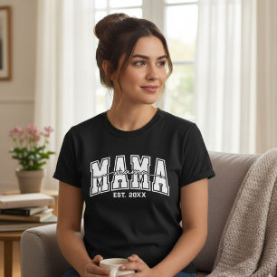 Custom Mommy Est.Year Personalized Mom Established T-Shirt