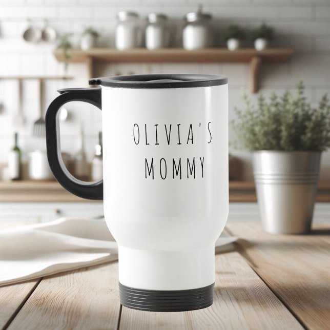 Custom MOMMY Photo & Name Gift Travel Mug (Creator Uploaded)