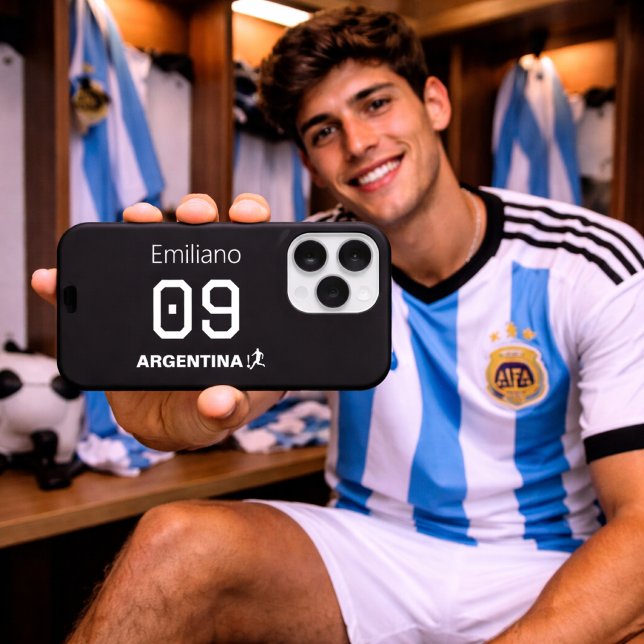 Custom Monochromatic Argentinian National Team  iPhone Case (Creator Uploaded)