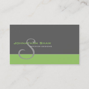 Custom Monogram 1 Business Card