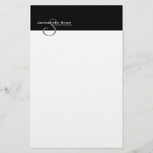 Custom Monogram 5S Stationery