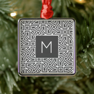 Custom monogram Abstract Pattern ornament
