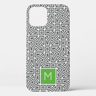 Custom monogram Abstract Pattern phone cases