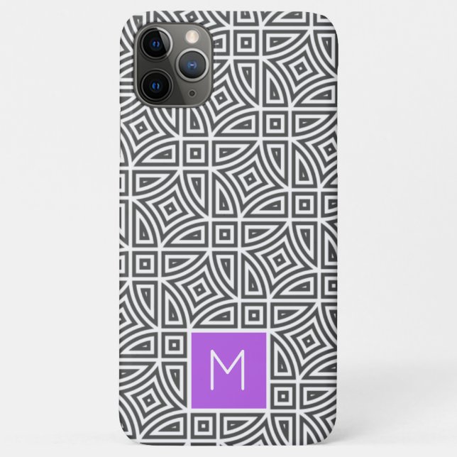 Custom monogram Abstract Pattern phone cases (Back)