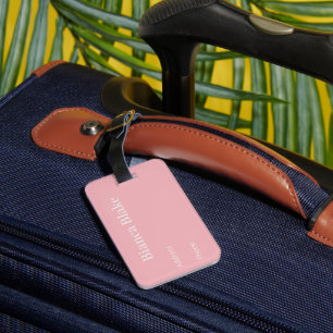 Custom Monogram and Floral Daisy Personalized Lugg Luggage Tag