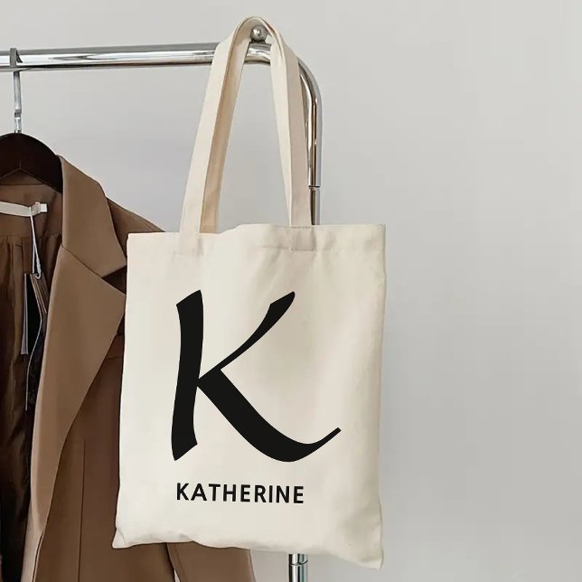Custom Monogram Bag Gift for Her, Mum, & Students (initial tote bag, bridesmaid gift, bridal shower gift, bridesmaid proposal gift, baby shower gift)
