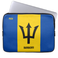 Custom Monogram Barbados Flag