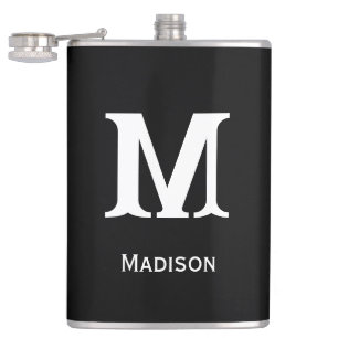 Custom Monogram Beer Flask