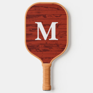Custom Monogram Brown and orang  Pickleball Paddle