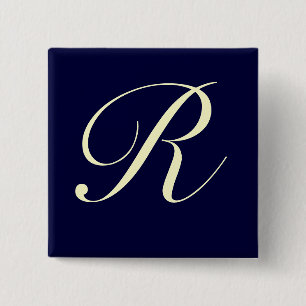 Custom Monogram Button