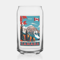 Custom Monogram Canada Travel Poster