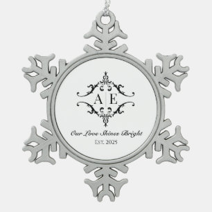 Custom Monogram Christmas Gift Ornament 