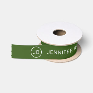 Custom Monogram Clothing Labels Satin Ribbon