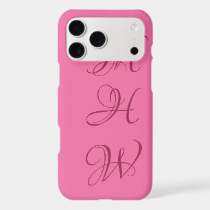Custom monogram & colour phone cases