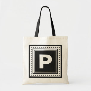 Custom monogram & colour tote bags