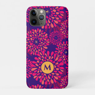 Custom Monogram Colourful Bohemian Whimsical Flora Case-Mate iPhone Case