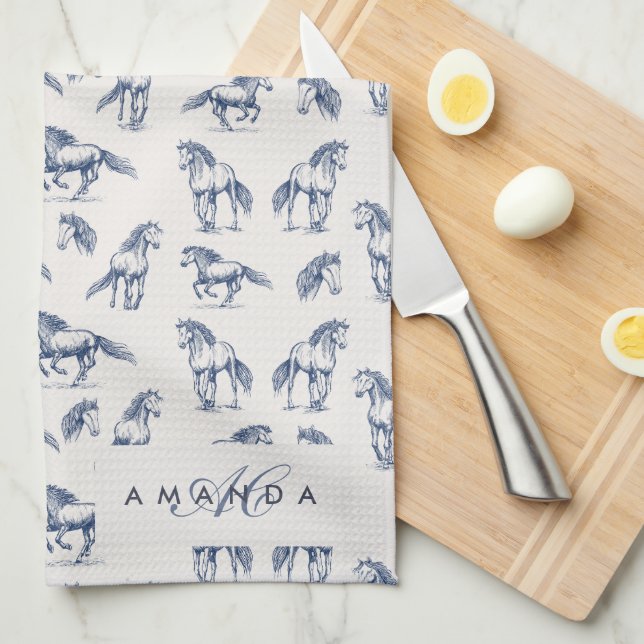 Custom Monogram Coquette Cute Girly Pink Feminine  Tea Towel (Quarter Fold)