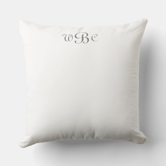 Custom Monogram Dorm Decor  Cushion (Back)
