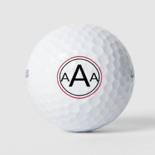custom MONOGRAM Double Ring WILSON 500 golf balls