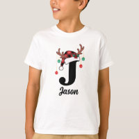 Custom Monogram Family Christmas Plaid Santa Hat