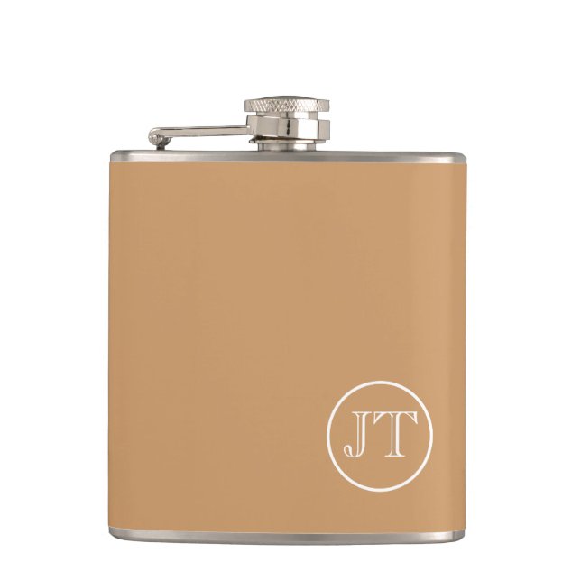Custom Monogram Flask (Front)