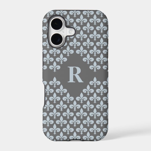 Custom Monogram Fleur-De-Lis iPhone 5 Case-Mate (Back)