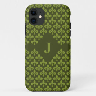 Custom Monogram Fleur-De-Lis iPhone 5 Case-Mate Case